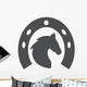 Horse Head and Horseshoe Wall Decal