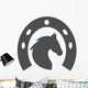 Horse Head and Horseshoe Wall Decal