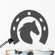 Horse Head and Horseshoe Wall Decal