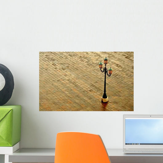 Venice Pavement Lamp Post Wall Decal