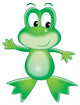 Green Frog Wall Decal
