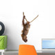 Sumatran Orangutan Hanging From Rope Wall Decal