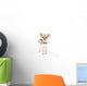 Chihuahua puppy with black leather collar with spikes Wall Decal