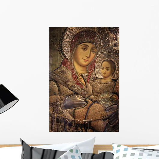 Virgin Mary of Bethlehem Icon Wall Mural