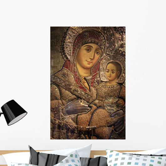 Virgin Mary of Bethlehem Icon Wall Mural