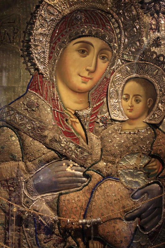 Virgin Mary of Bethlehem Icon Wall Mural