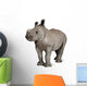 young White Rhinoceros Wall Decal