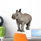 young White Rhinoceros Wall Decal