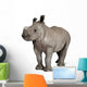 young White Rhinoceros Wall Decal