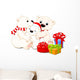 Christmas Polar Bear Family Wall Decal