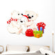 Christmas Polar Bear Family Wall Decal