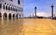 Venice high water, gondolas Wall Mural