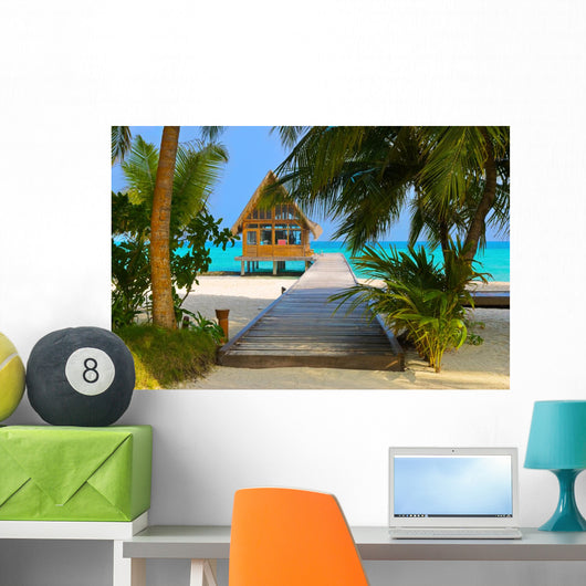 Diving Club on a Tropical Island Wall Mural