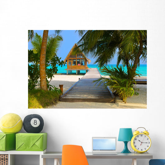Diving Club on a Tropical Island Wall Mural