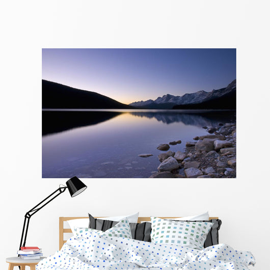 Sunrise On The Upper Lake Of Kananaskis Wall Mural