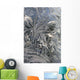 Frost Crystals On A Window Wall Mural