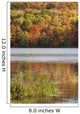 Reflection Of Autumn Colors In A Lake Wall Mural