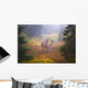Deer In The Fog In Paradise Park In Mt Rainier National Park Wall Mural
