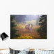 Deer In The Fog In Paradise Park In Mt Rainier National Park Wall Mural
