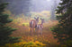 Deer In The Fog In Paradise Park In Mt Rainier National Park Wall Mural