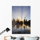 Sunrise Reflected In Reflection Lake In Mt Rainier National Park Wall Mural