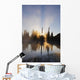 Sunrise Reflected In Reflection Lake In Mt Rainier National Park Wall Mural