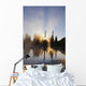Sunrise Reflected In Reflection Lake In Mt Rainier National Park Wall Mural