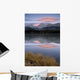 Partially Frozen Spillway Lake At Sunset Wall Mural