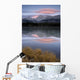 Partially Frozen Spillway Lake At Sunset Wall Mural
