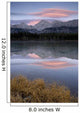 Partially Frozen Spillway Lake At Sunset Wall Mural
