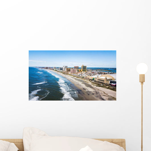 Atlantic City Waterline Aerial Wall Decal