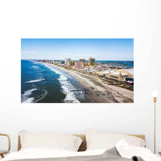Atlantic City Waterline Aerial Wall Decal