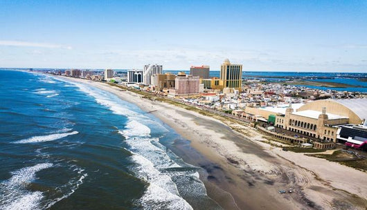 Atlantic City Waterline Aerial Wall Decal