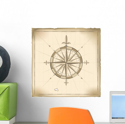 Old Compass Wall Mural