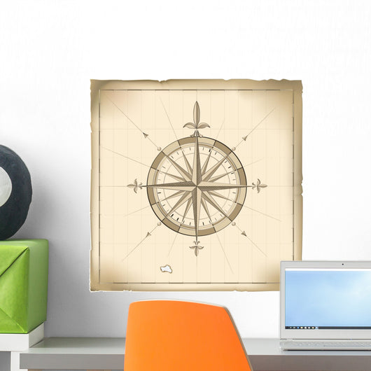 Old Compass Wall Mural