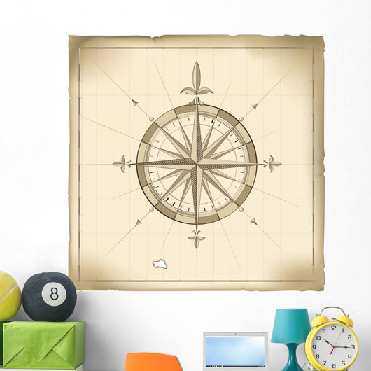 Old Compass Wall Mural