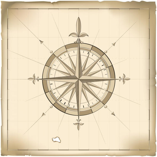 Old Compass Wall Mural