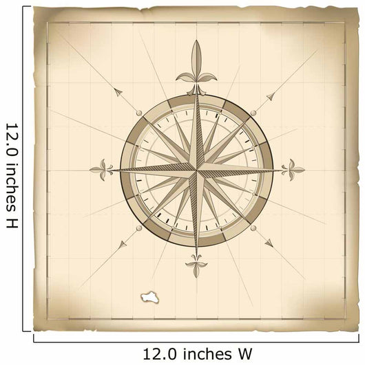 Old Compass Wall Mural