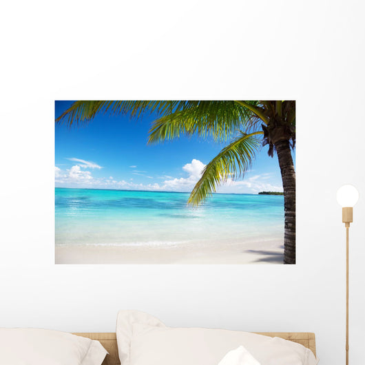 Ocean and Coconut Palms Wall Mural