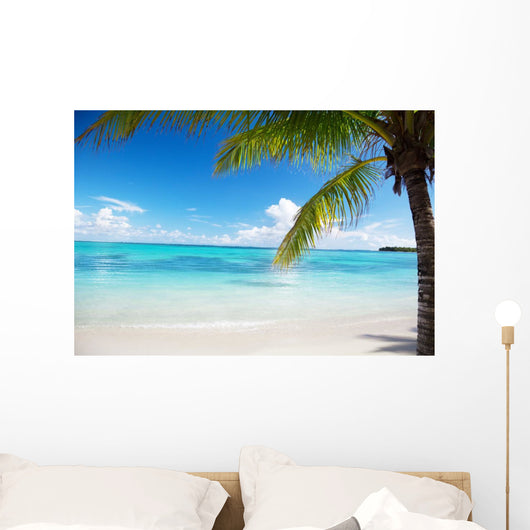 Ocean and Coconut Palms Wall Mural