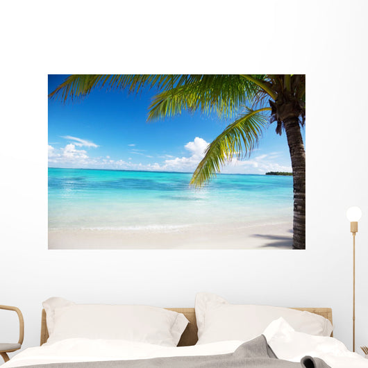 Ocean and Coconut Palms Wall Mural
