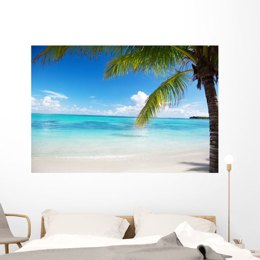 Ocean and Coconut Palms Wall Mural