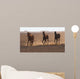 3 Running Arabic Horses Wall Mural