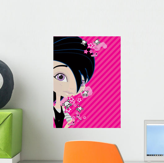 emo girl Wall Mural