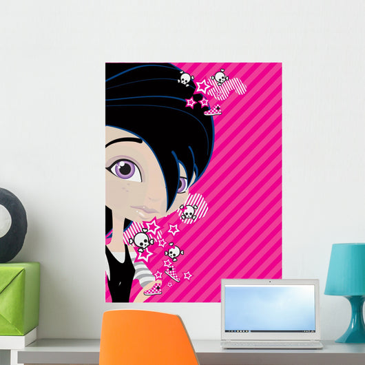 emo girl Wall Mural