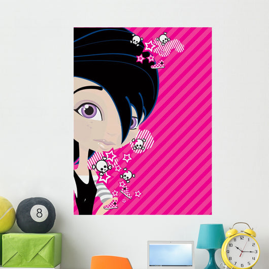 emo girl Wall Mural