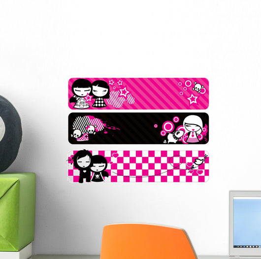 emo banners Wall Decal
