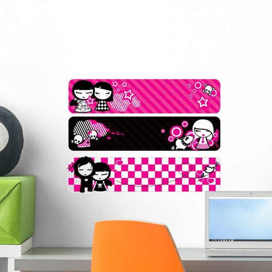 emo banners Wall Decal