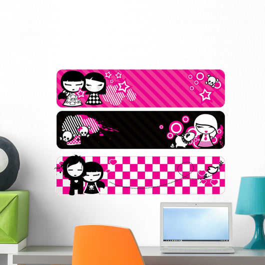 emo banners Wall Decal