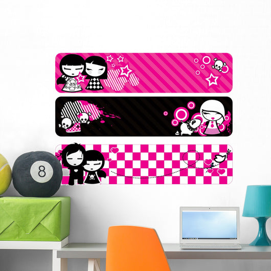 emo banners Wall Decal